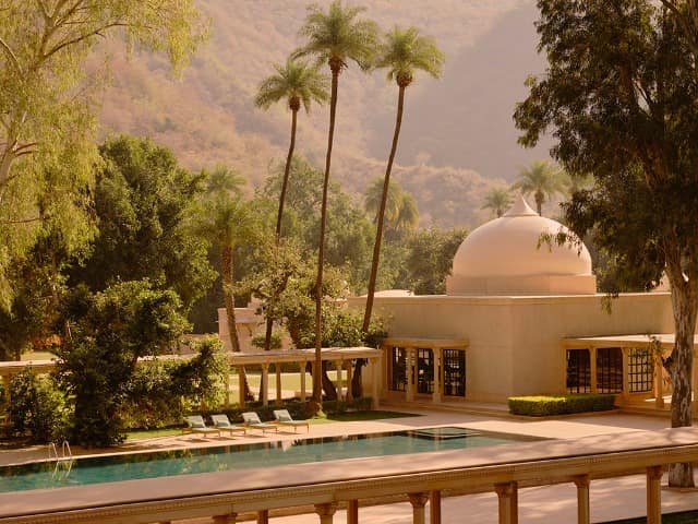 India amanbagh terrace haveli suit pool view